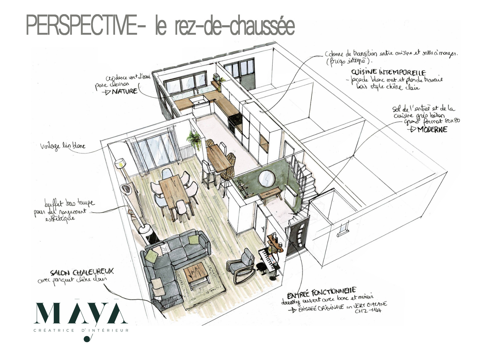 Perspective Maya Architecte d'intérieur